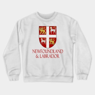 Newfoundland and Labrador, Canada - Coat of Arms Design Crewneck Sweatshirt